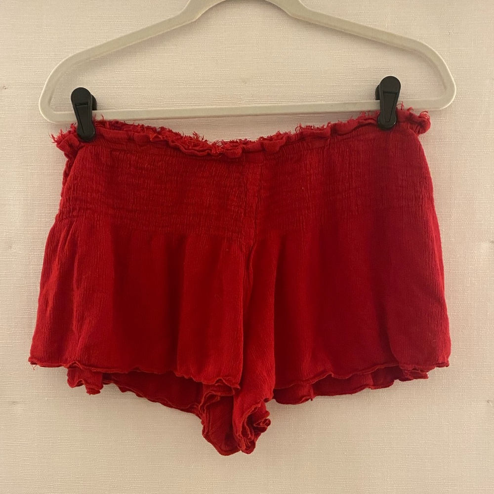 Free People Lost Girl Smocked Shorts